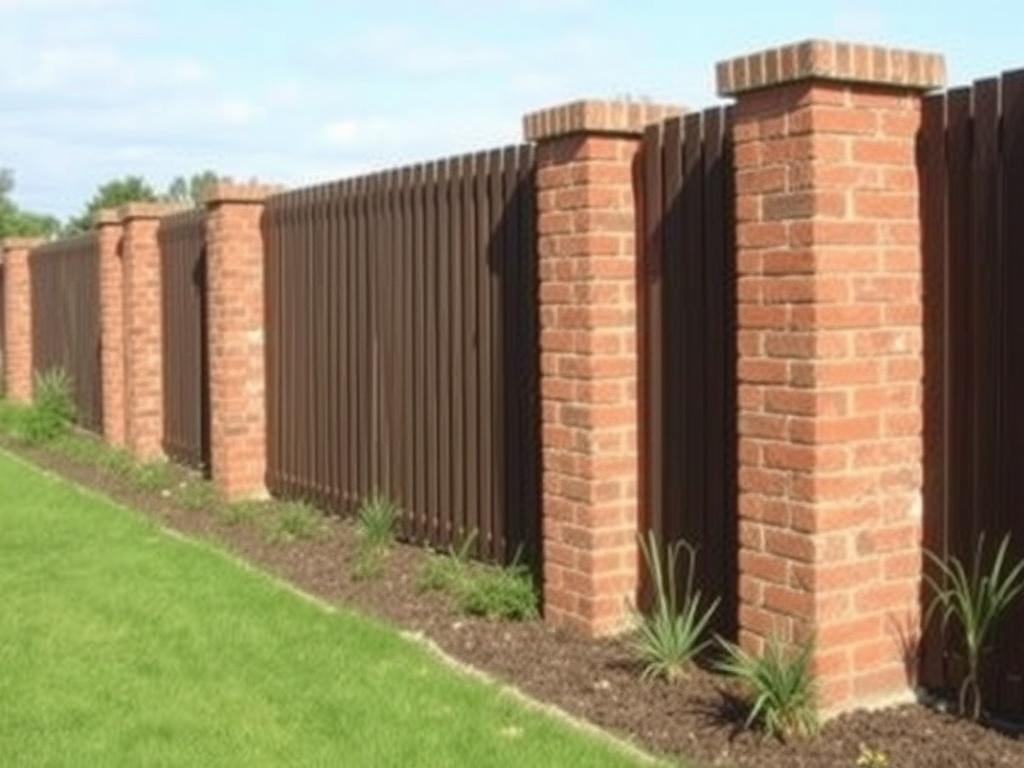 Кирпичные столбы для забора: прочная опора и стильный штрих к участку